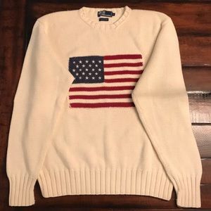 Polo American Flag Sweater